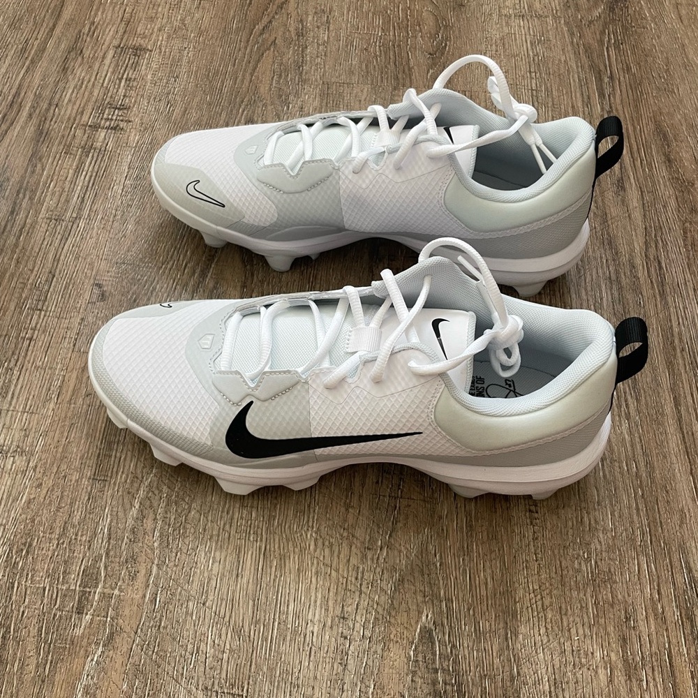 Nike Mens Force Trout 9 Pro MCS Baseball Cleats White Sz 12.5 FB2908-100